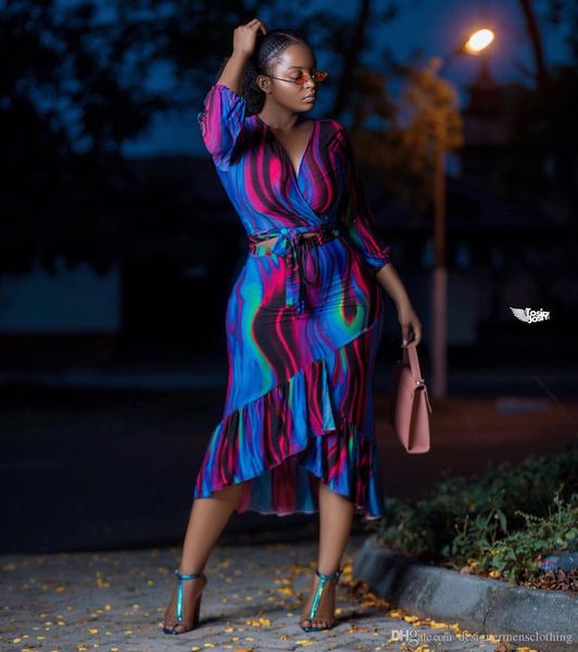 

women summer deep v-neck dresses 2pcs printed mini ruffle night club dress causal cool dress, Black;gray