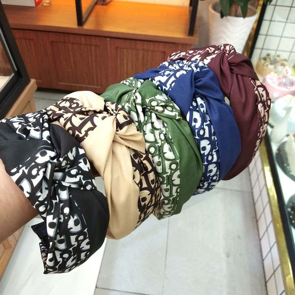 

bands корея волос для женщин bow knot hairband сплошной крест узел волосы женщины голова обруча простые сладкие девушки головная повязка для, Silver