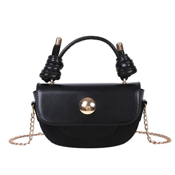 

ретро чистый цвет кожи сумочка осиповке 2020 весна нового плеча сумка топ-ручка дикие цепи crossbody сумки bolsas mujer