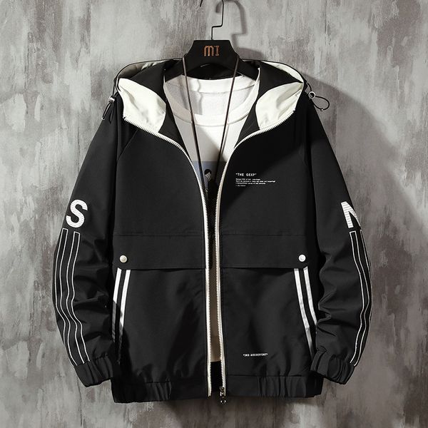 

ci shuai 2020 spring clothing new style coat men's hooded trend of fashion casual boy's jacket fashion men's wear, Black;brown