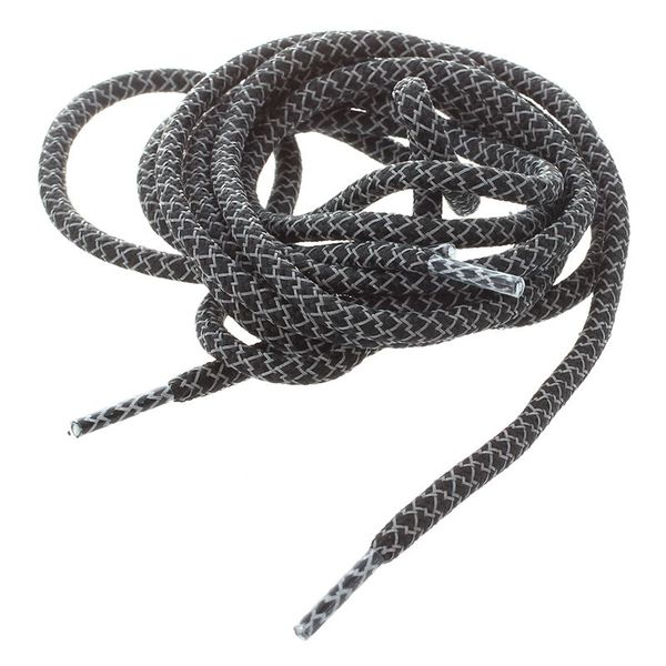

round rope 3m reflective runner running sport shoe laces shoelaces(a-style black