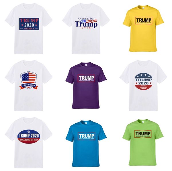 

mens designer trump t shirts fashion bronzing alphabet classic fashion letter print trump t shirts men and women hip hop skateboard trump t, White;black