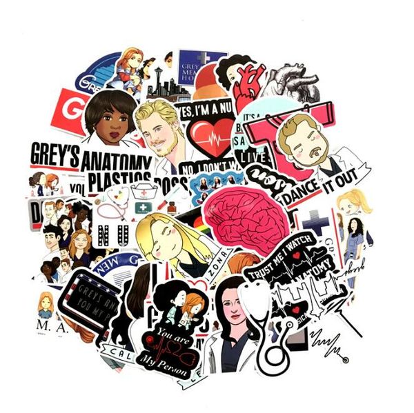 

50 non-repeating cartoon computer stickers luggage lapstickers skateboard guitar car diy cool graffiti r stickers for child d13