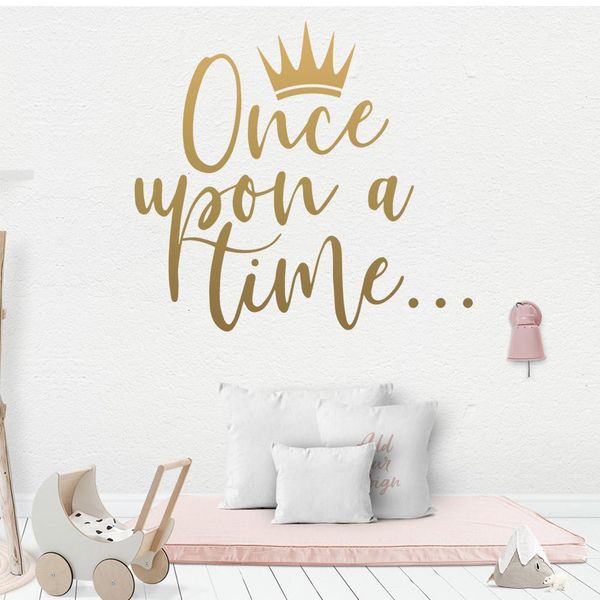 

new once upon a time wall decal living room removable mural for kids rooms diy home decoration home party decor wallpaper
