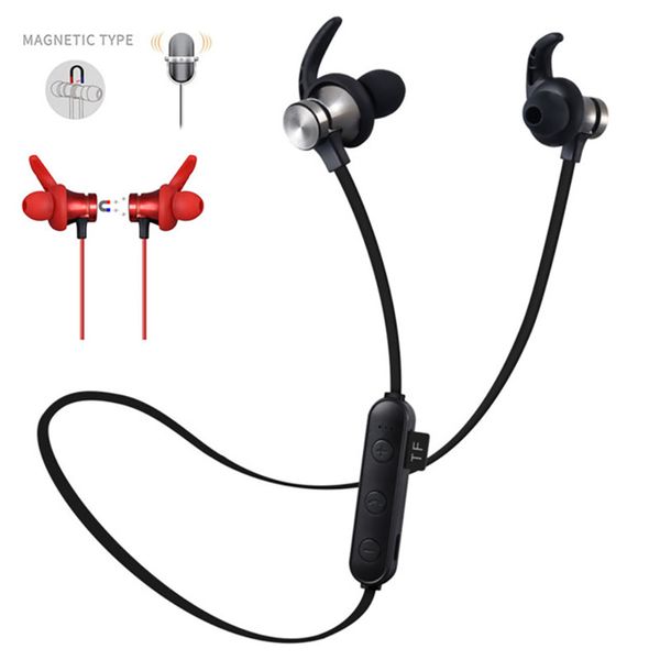 

Wireless Bluetooth Headset XT-22 Waterproof Magnetic Headphones Sports Handsfree Headphones with Microphone Separable Support Memory Card