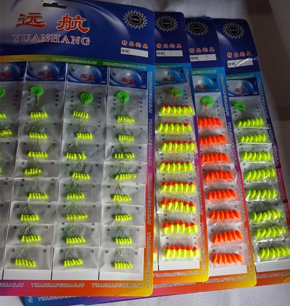 

240pcs (40packs) seven-star float mixed color carp fishing float accesories pesca fishing buoys large medium small size b108