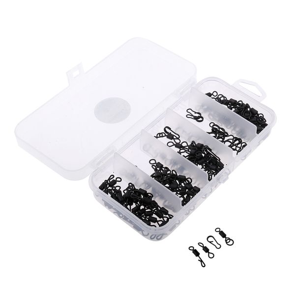 

150pc fishing swivel snap connector quick change swivel tackle set