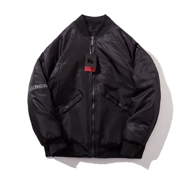 

мужская дизайнерская куртках осенью и зимой новое письмо трапеции мужчин и женщин пары хлопка куртки, Black;brown