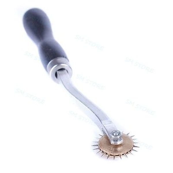 Bondage Wartenberg Pinwheel Steel Girando Língua Sensory Sensory Spur Pin Brinquedo Tool A876