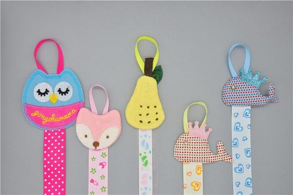 

200pcs lovely hair bow holder handmade cartoon dots long hair clip organizer grosgrain ribbon barrette holders for girls, Slivery;white