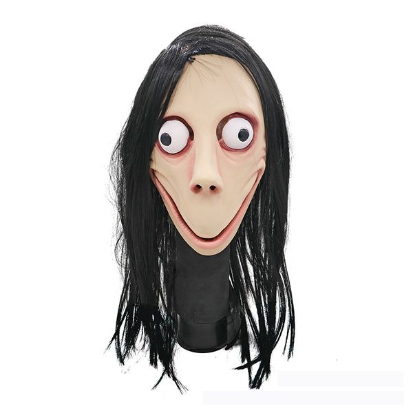 

novelty popular latex caps game prop simulation women terrorist face mask halloween female ghost wig toys wholesale