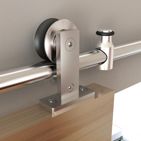 

sliding barn door kit track system hardware stainless steel mount rustic sliding barn door hardware