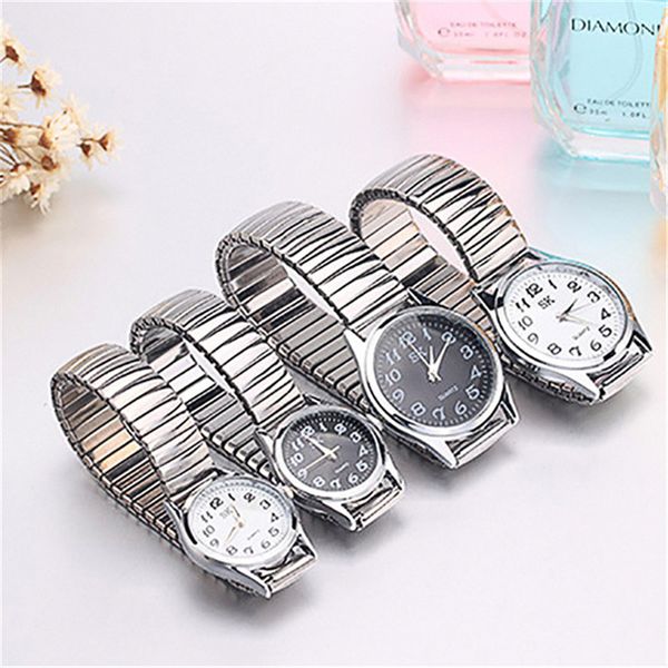 

simple couple watches luxury stainless steel strap band quartz wristwatches fashion lovers watch for students clocks relogio, Slivery;brown