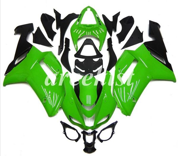 

4 gifts new abs motorcycle fairings kit fit for kawasaki ninja zx-6r zx6r 2007 2008 6r 07 08 body set custom green