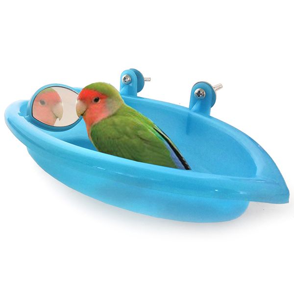 

птичья ванна с птичьим зеркалом маленькая овальная птичья ванна клетка для домашних животных аксессуары попугай ванна душ принадлежности для