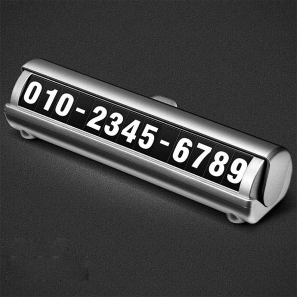

car temporary ssign mobile phone number plate hidden night light car interior supplies
