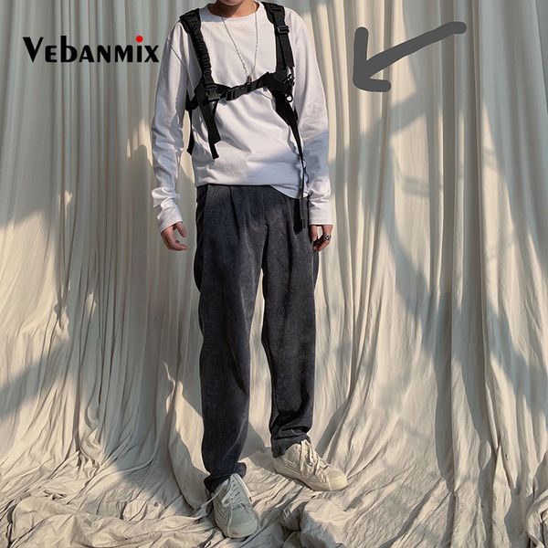 

streetwear men's 2019 tactical vest chest rig bag black fashion multifunction hip hop outdoor tactical chest shoulder bag men t200521