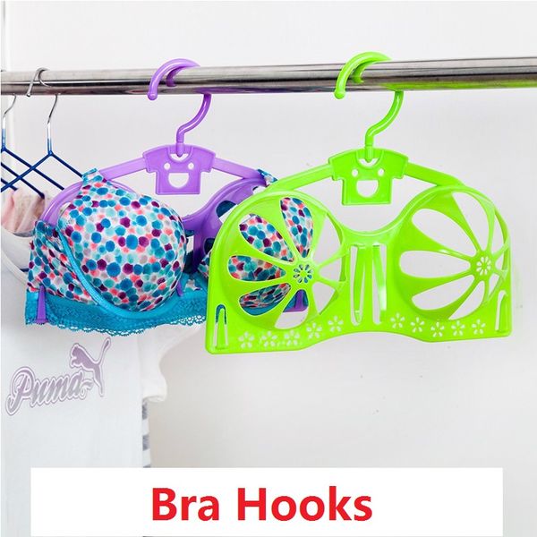 

hooks & rails 1pcs pp bra hangers special anti-deformation wet and dry underwear hanger drying rack 4colors 28cm*26cm