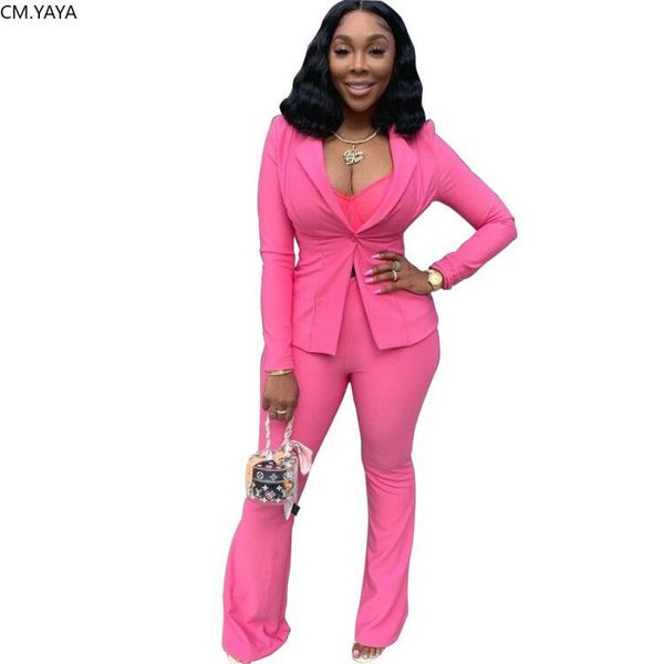 

gl women winter women's set tracksuit full sleeve blazers pencil pants suit two piece set office lady neon green uniform n9164, White;black