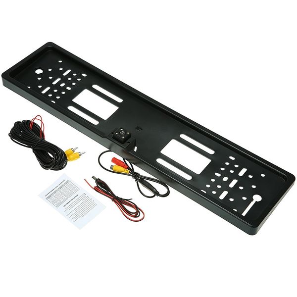 

4 led car license frame with camera