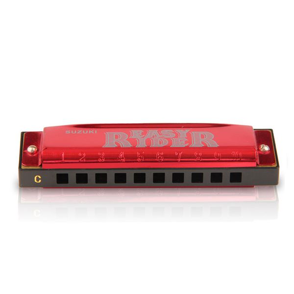 

ezr20 10 holes c key diatonic blues harmonica wide vocal accent mouth organ portable mini harps professional wind instruments
