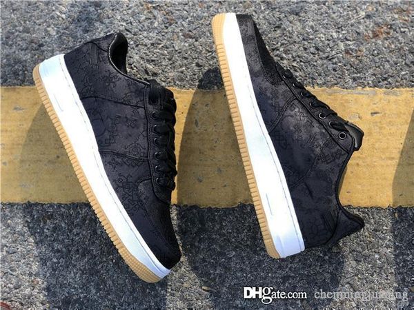 

hottest аутентичного фрагмент х сгусток х воздух force1 1 черный шелк кроссовки университета красно-белые мужчины женщина спорт кроссовки cz