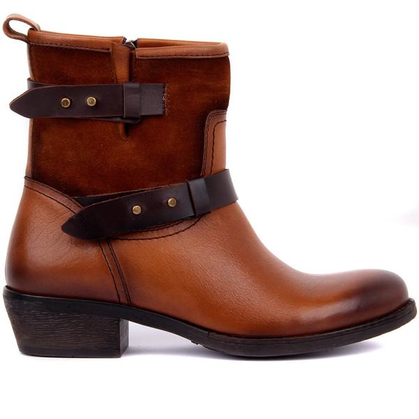 

sail lakers-tan leather women boots, Black