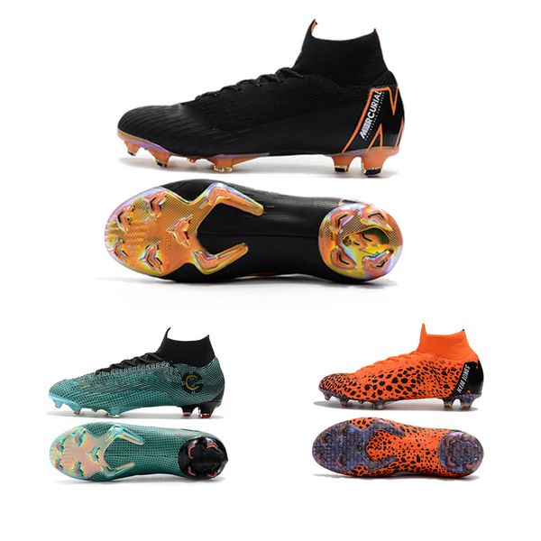 

mercurial superfly superflyx kj vi xii 360 elite ronaldo 6 12 cr7 fg waterproof high mens women boys soccer shoes