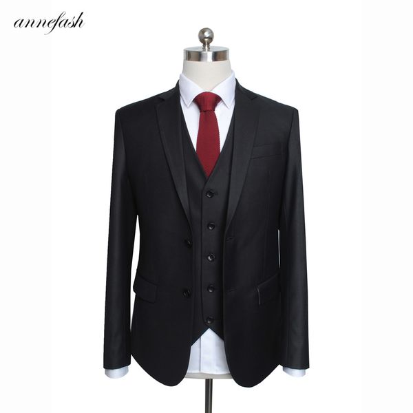 

custom made shinny black men suit slim fit casual wedding suit, White;black
