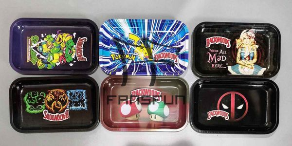 

DHL Rolling Tray Size 27cm*17.5cm*2.3cm Metal Tobacco Brass Plate Herb Handroller Dragon Ball Trays