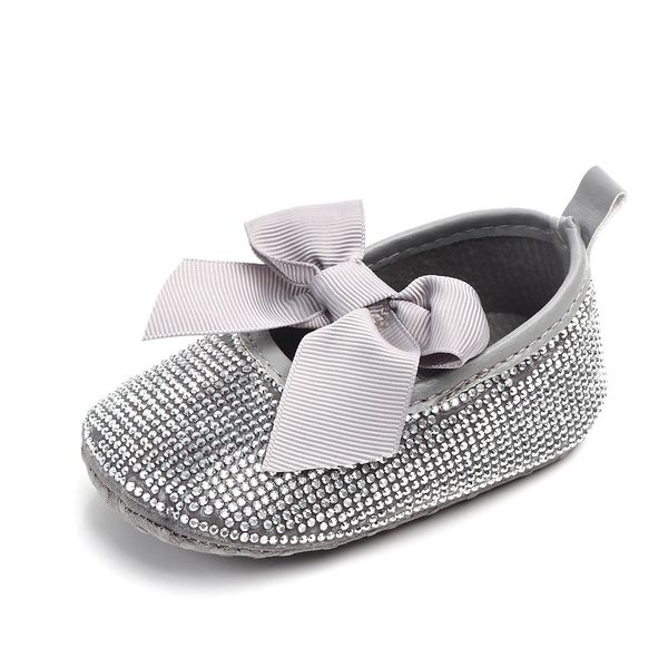 

baby girls shoes crystal soft soled non-slip footwear flower shoes pu first walkers princess walking shoes