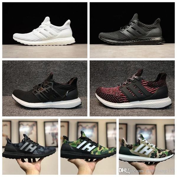 

2019 дешевых 3,0 ультра bost классического mens женщины мода дизайнер обувь тройной черная белой полночь темно-многоцветные кроссовки кроссо