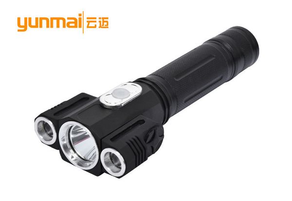 

xml t6 + 2 * xpe light 360 degree rotating flashlight tail bring magnet