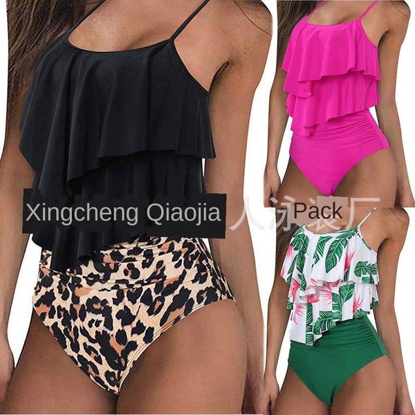 

2020 split lady flounces 2020 split lady flounces swimsuit bikini swimsuit bikini, White;black