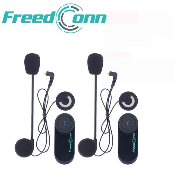 

2pcs conn original t-com vb motorcycle bt bluetooth helmet intercom multi riders interphone headset with fm radio