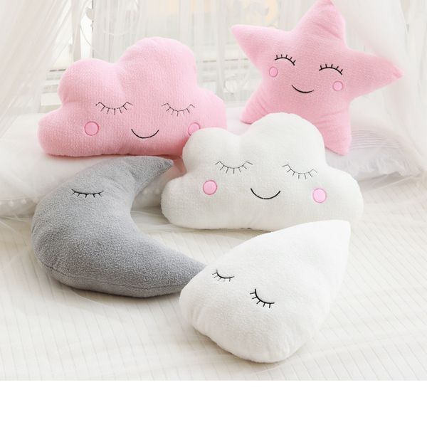 

kawaii pillow cloud moon star raindrop plush pillow soft cushion cloud stuffed plush toys for children baby kid girl gift