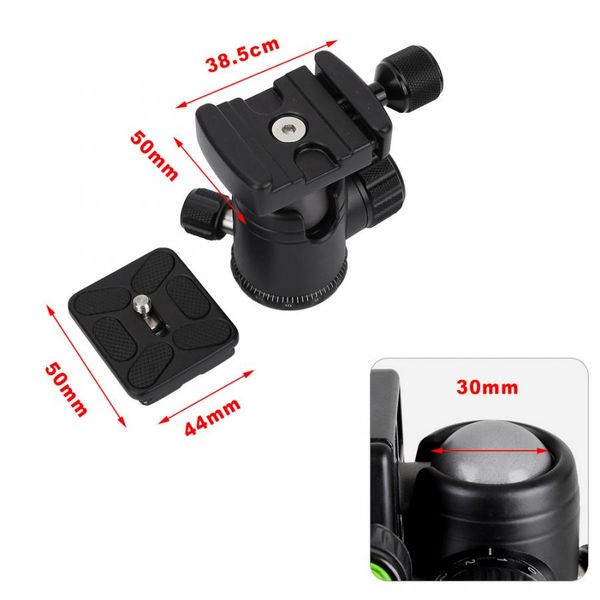 

360 degree horizontal rotation panoramic slr camera tripod ball head with quick release plate new sale