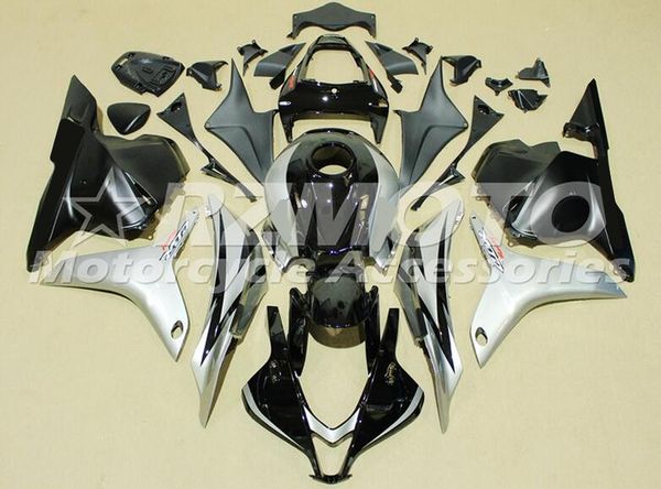 

4gifts new abs injection mold motorcycle fairings kits 100% fit for honda cbr600rr f5 09 10 11 12 2009-2012 set custom silver black cool