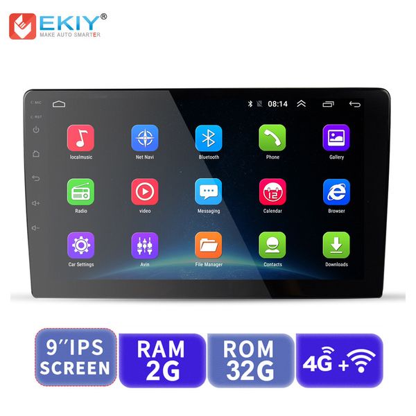 

ekiy 9/10.1'' ips android universal 2 din gps navigation autoradio car multimedia player bt wifi obd2 stereo radio video player ca