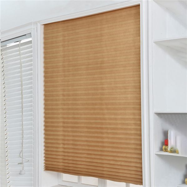 

self-adhesive pleated blinds curtains half blackout windows for bathroom balcony shades for living room home window door