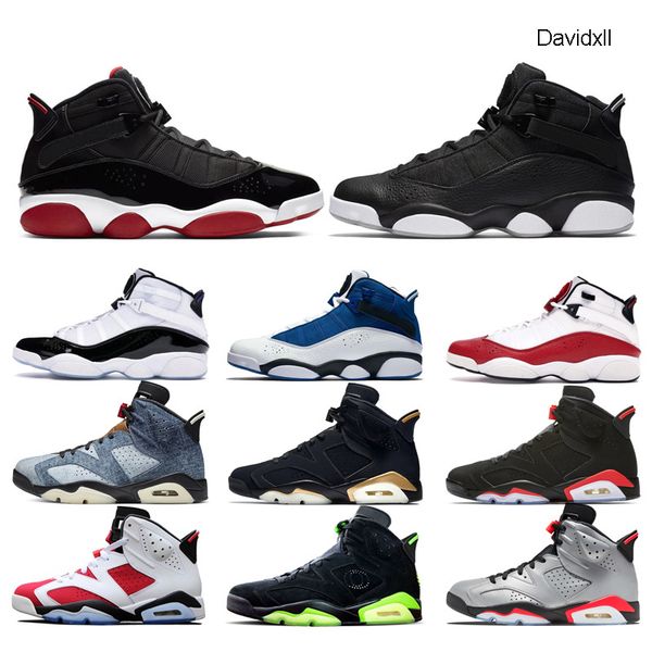 

discount 6 6s six rings mens basketball shoes travis scotts washed denim dmp psg black infrared carmine sports sneakers ing