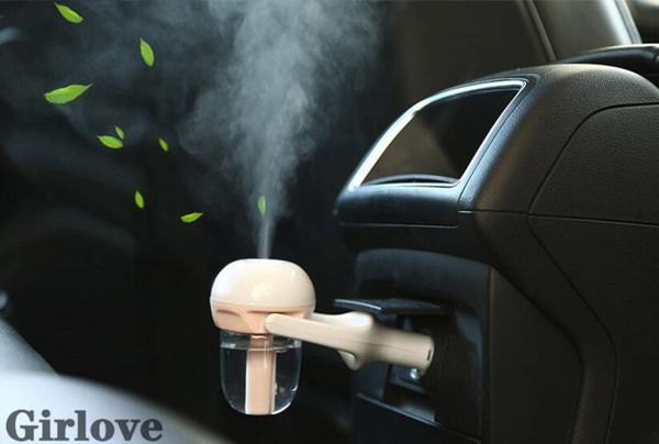 

1pcs 12v car steam air humidifier aroma diffuser mini air purifier aromatherapy essential oil diffuser mist maker fogger