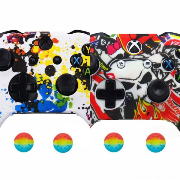 

zuqz6 non-slip silicone analog joystick thumbstick stick thumb grip cap case for ps3 ps4 xbox 360 xbox controller one protect covershipping