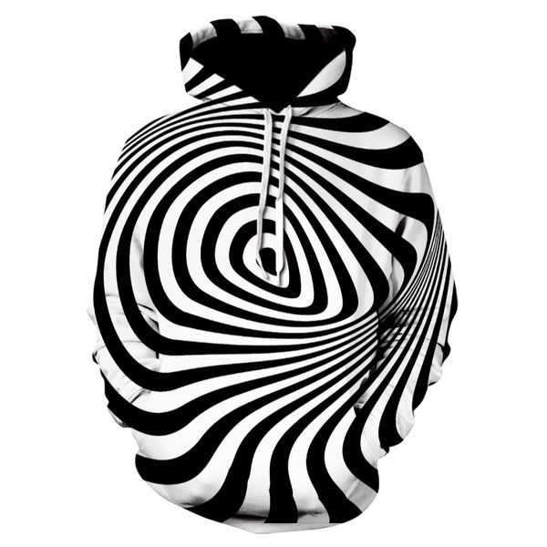 

2019 new coat fashion swirl hoodies spill sweatshirt psychedelic swirl of vibrant colorful 3d print womens mens hoodie jacket ypf260, Black