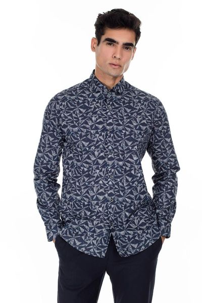 

lufian byron slim fit shirt male shirt 112010158, White;black