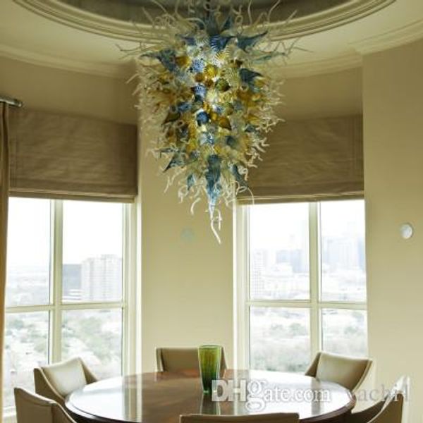

new arrival price transparency blown glass pendant lamps 100% handmade borosilicate glass modern led chandelier for livingroom