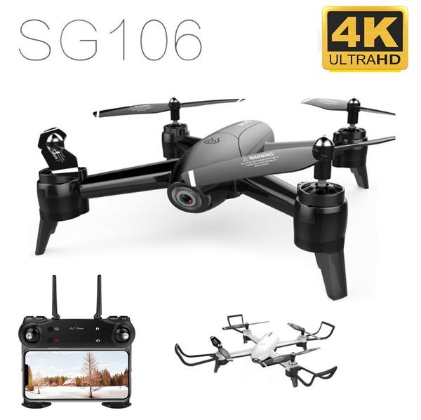 

SG106 WiFi FPV RC Drone 4K Камера Оптический поток 1080P HD Двойная камера Антенна Видео RC Quadcopter