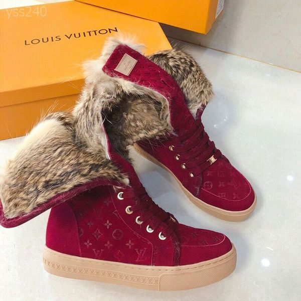 

snow boots female fashionable leisure classic short tube thick bottom plus velvet winter thick fur lace-up short boots cotton shoes, Black