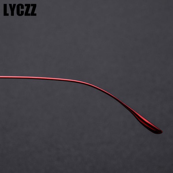 

wholesale-lyczz new ultra light round frames eyewear prescription optical men women fashion titanium alloy myopia spectacles, Black