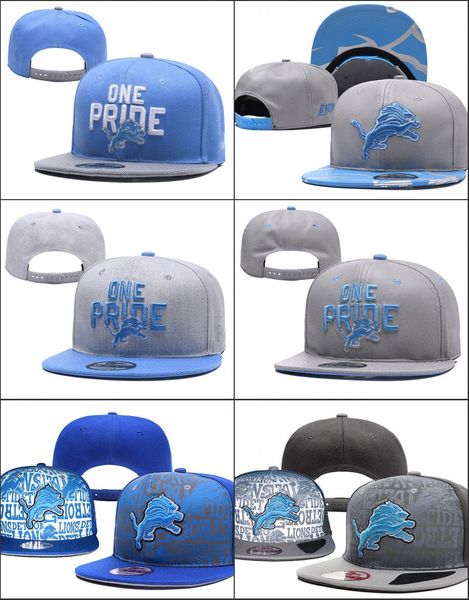 

Оптово-Высокое качество Детройтские регулируемые шапки Львы Вышивка Логотип ком